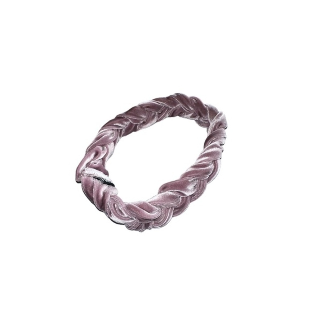 HP brand braided velvet unstructured headband‎ NWOT. Lavender purple. - Picture 4 of 6
